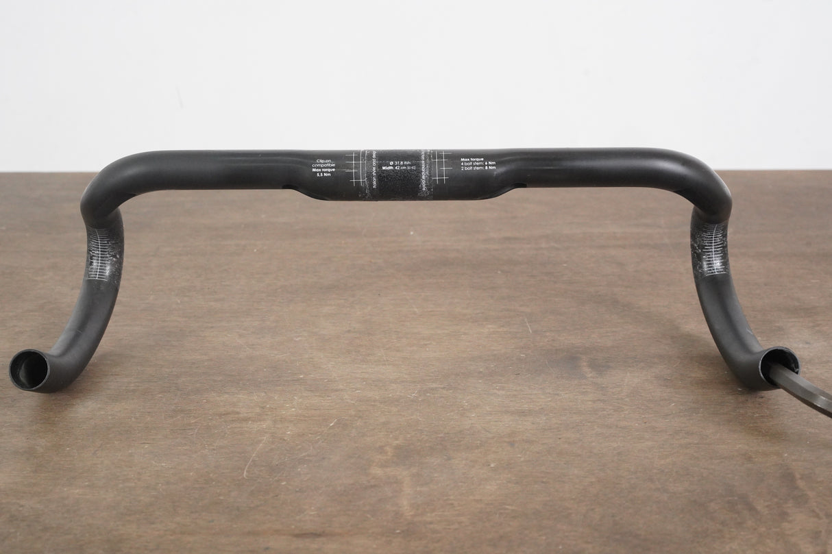 42cm 3T Ergonova Team Stealth Carbon Compact Road Handlebar 31.8mm