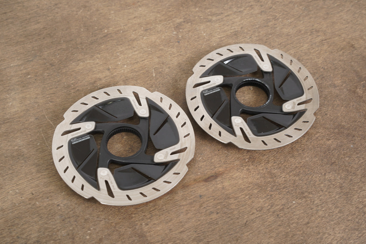 (2) 140mm Shimano Dura-Ace SM-RT900-SS Center Lock Disc Brake Rotors