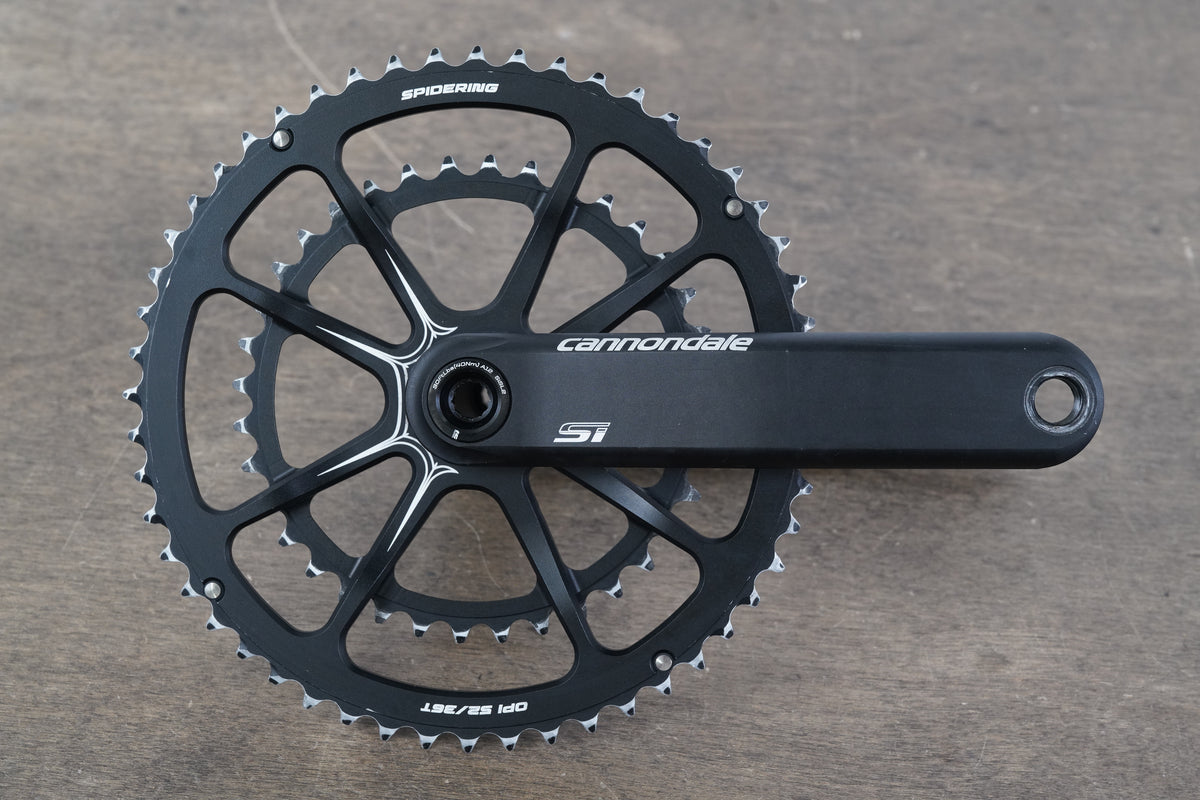 172.5mm 52/36T BB30 Cannondale Si Spidering Hollowgram Road Crankset 615g