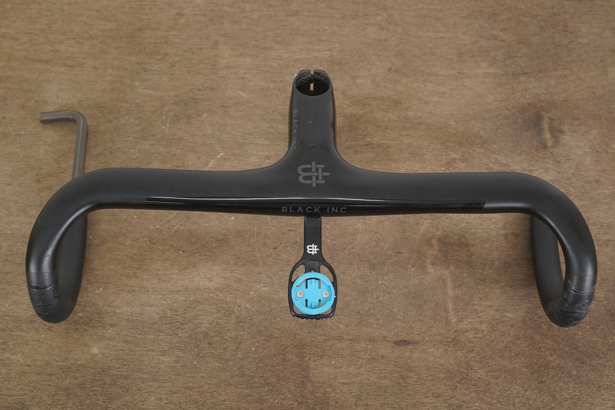 42cm 100mm -6 Degree Black Inc. Carbon Barstem Handlebar + Mount 1 1/8"