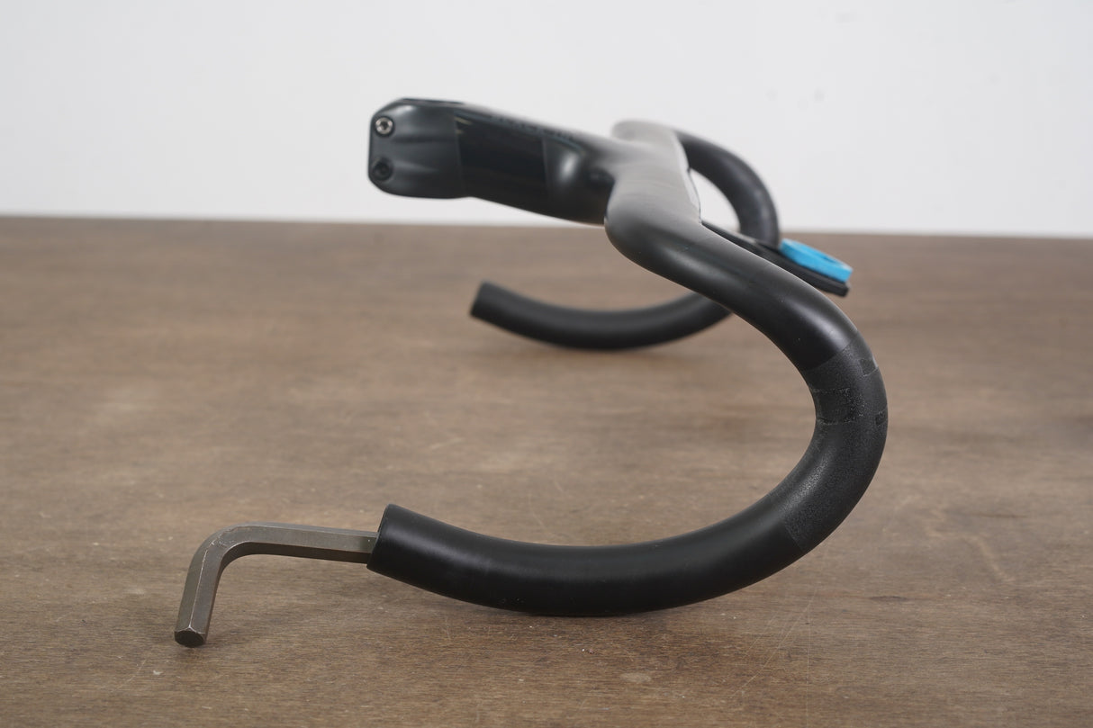 42cm 100mm -6 Degree Black Inc. Carbon Barstem Handlebar + Mount 1 1/8"