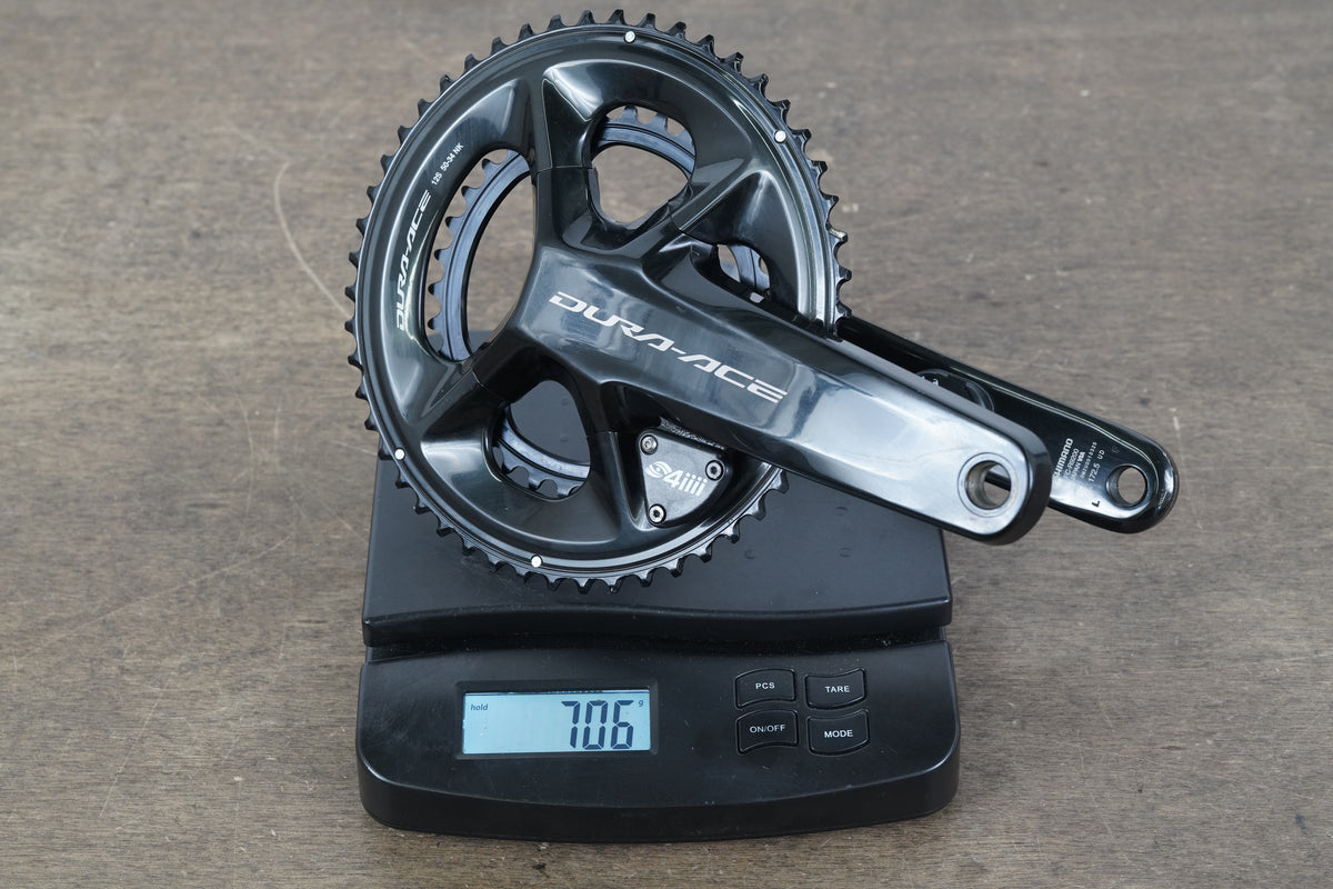 172.5mm 50/34T Dura-Ace FC-R9200 4iiii Dual Sided Power Meter Crankset 706g 9200
