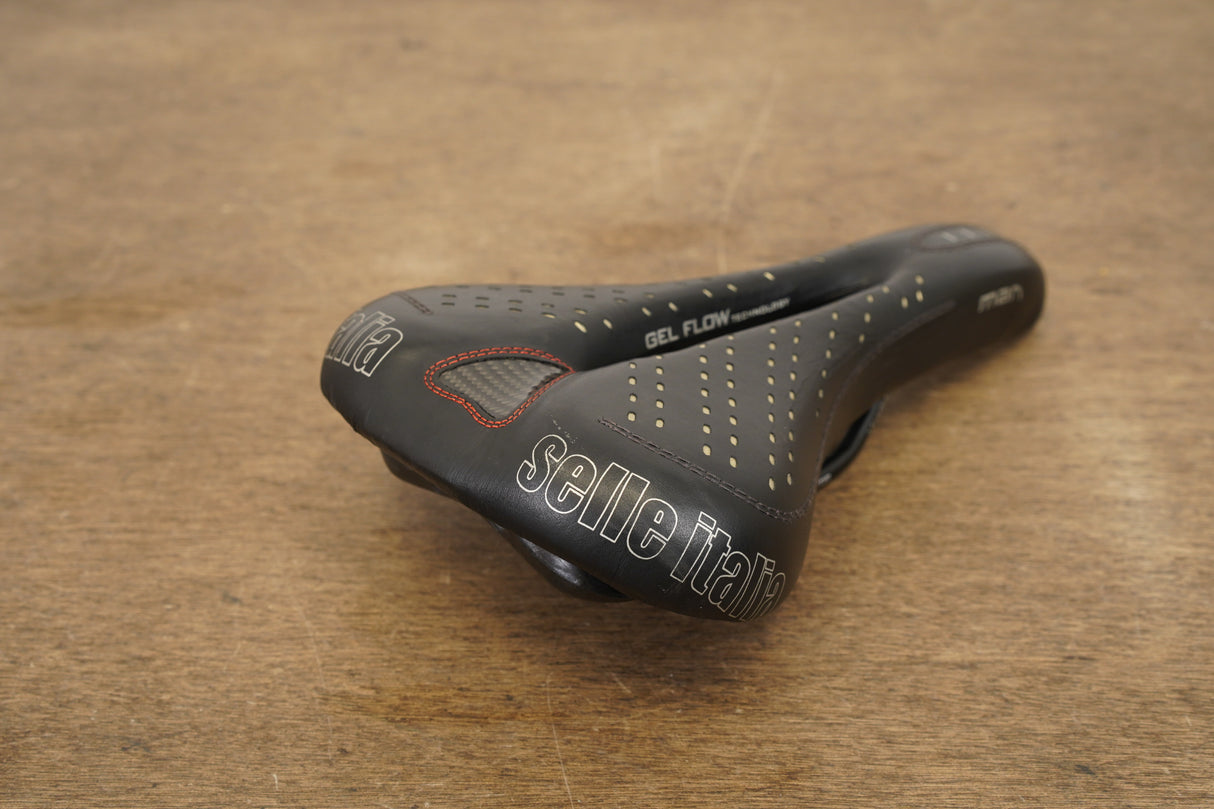 150mm Selle Italia Sport Gel Flow Manganese Rail Road Saddle 284g