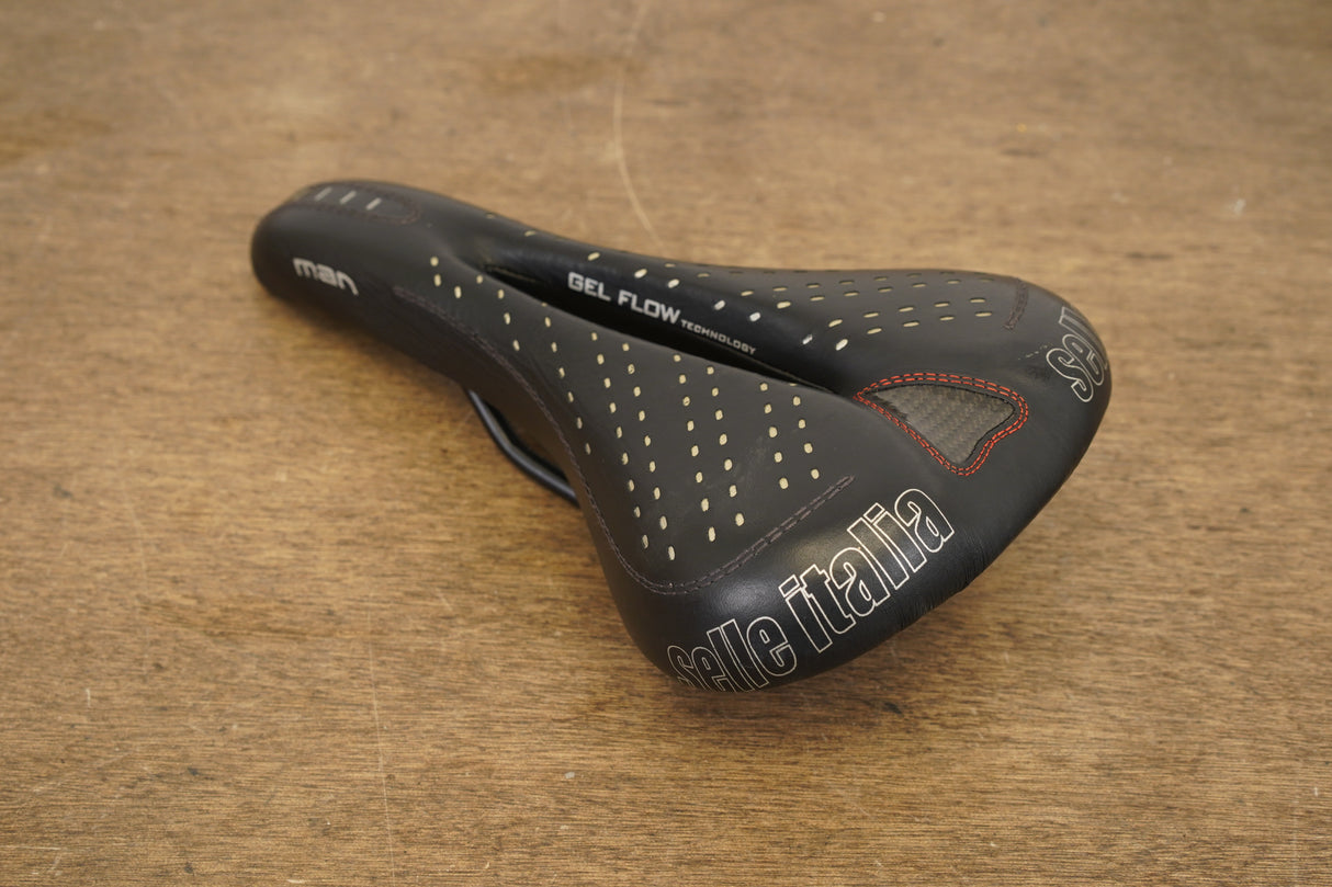 150mm Selle Italia Sport Gel Flow Manganese Rail Road Saddle 284g