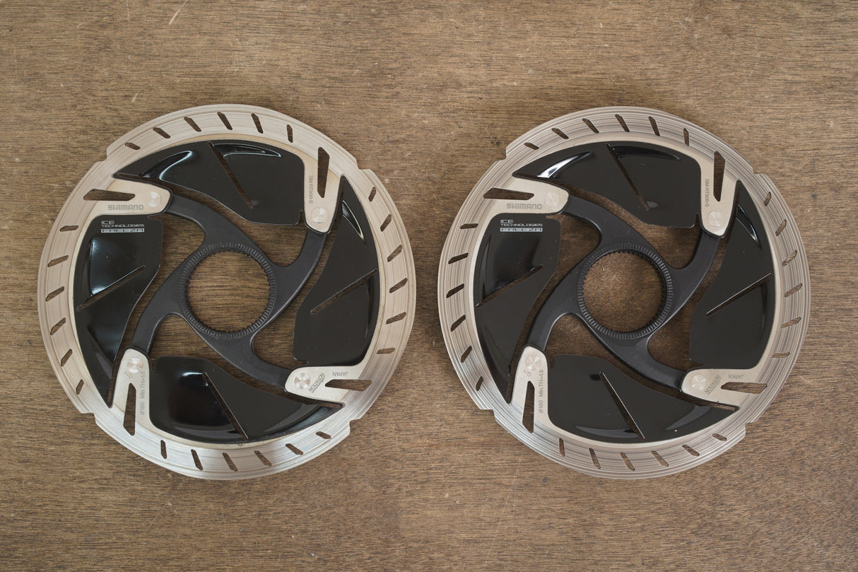 (2) 160mm Shimano Dura-Ace SM-RT900-S Center Lock Disc Brake Rotors