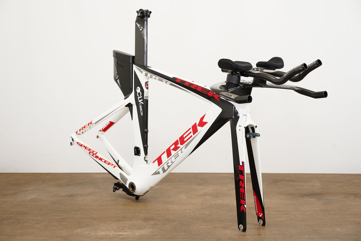 S (Small) Trek Speed Concept SL6 Carbon TT Triathlon Frameset + Cockpit