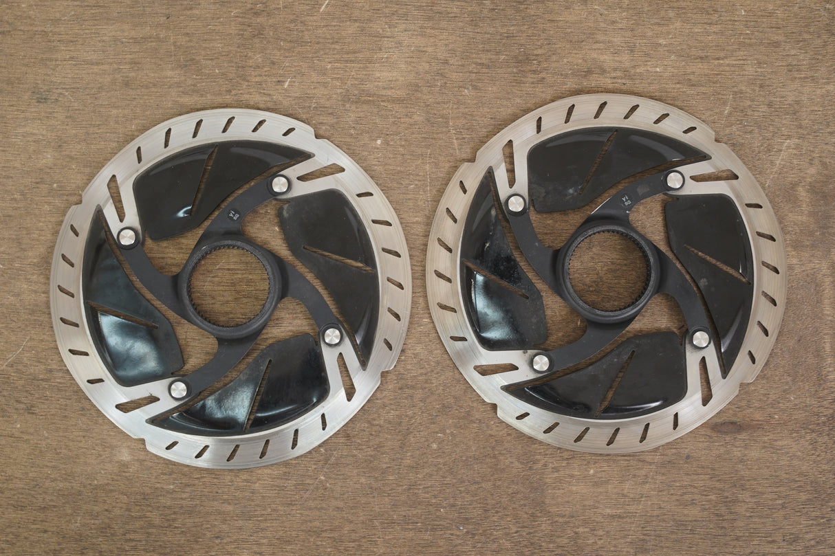 (2) 160mm Shimano Dura-Ace SM-RT900-S Center Lock Disc Brake Rotors