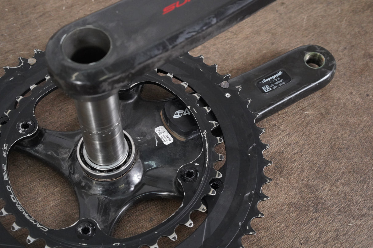 172.5mm 52/36T Campagnolo Super Record 4iiii Power Meter 12 Speed Crankset