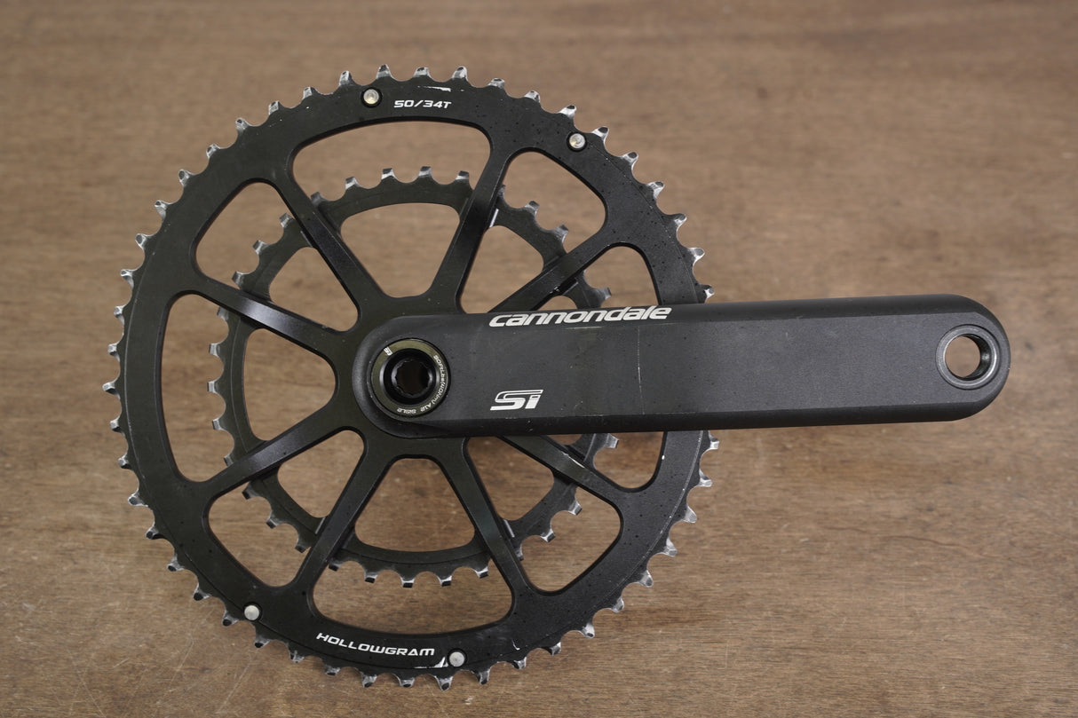 175mm 50/34T BB30 Cannondale Si Spidering Hollowgram Road Crankset