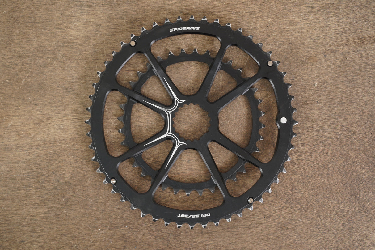 52/36T Cannondale Spidering OPI 8-Arm Chainrings For Cannondale Si Hollowgram