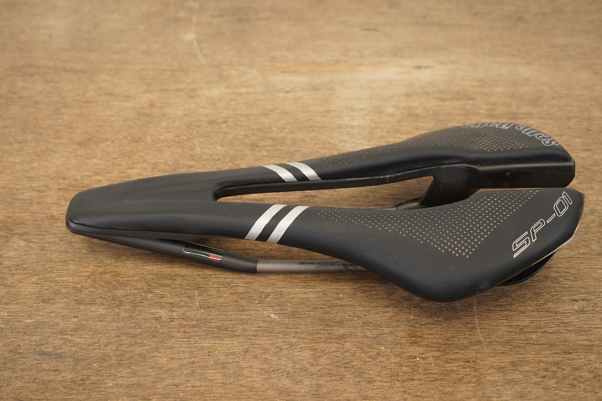 132mm Selle Italia SP-01 Superflow Titanium Rail Road Saddle 198g
