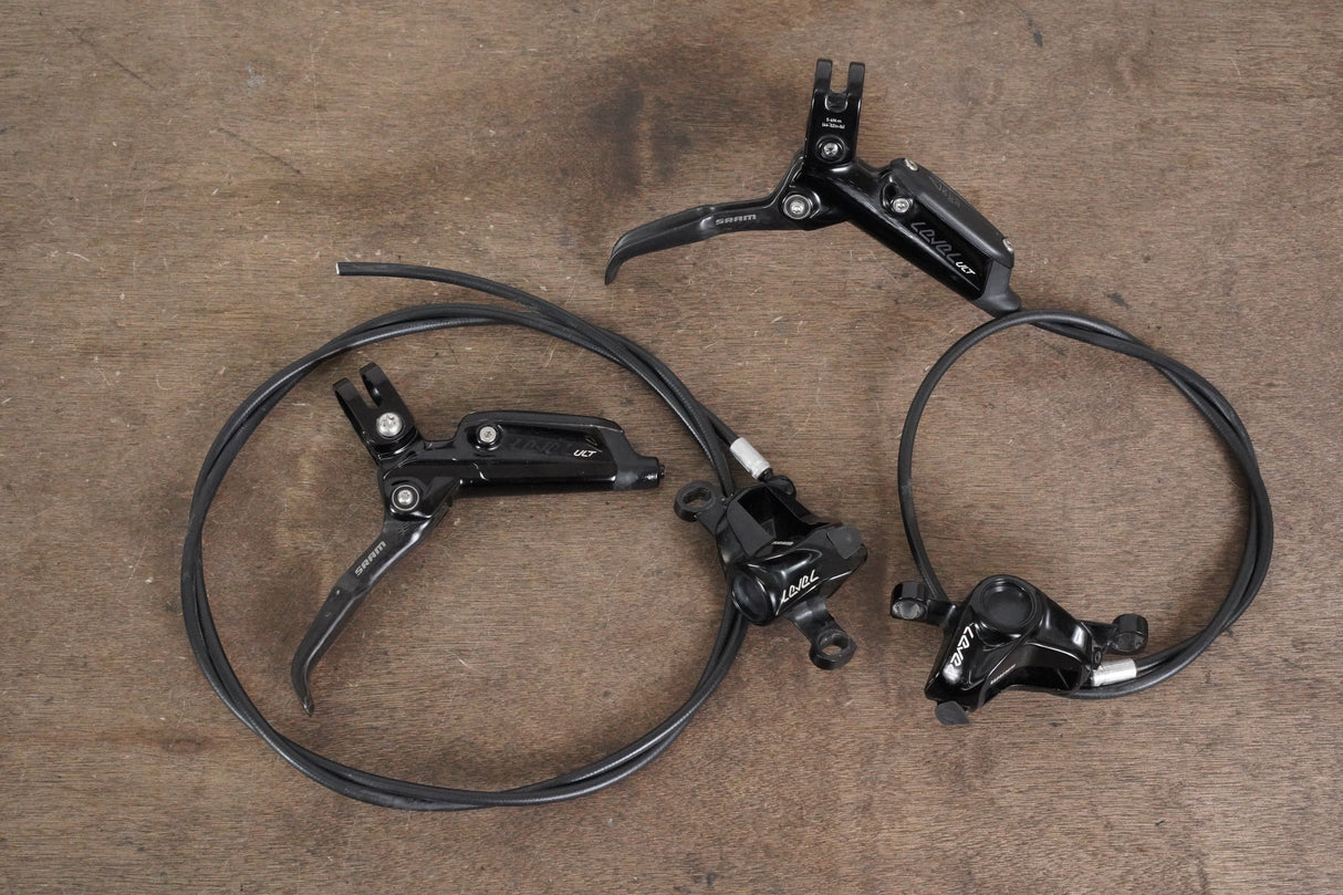 SRAM Level Ultimate Stealth 2-Piston Disc Brake Calipers + Levers MTB
