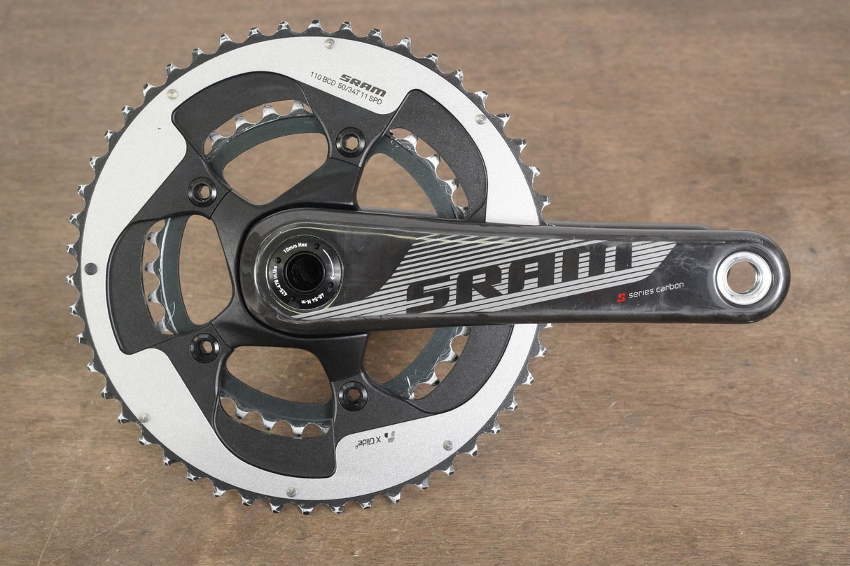 172.5mm 50/34T BB30 SRAM S900 Carbon Crankset