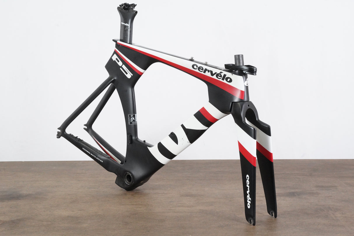 *Damaged* 51cm Cervelo P5 TT Triathlon Carbon Rim Brake Frameset