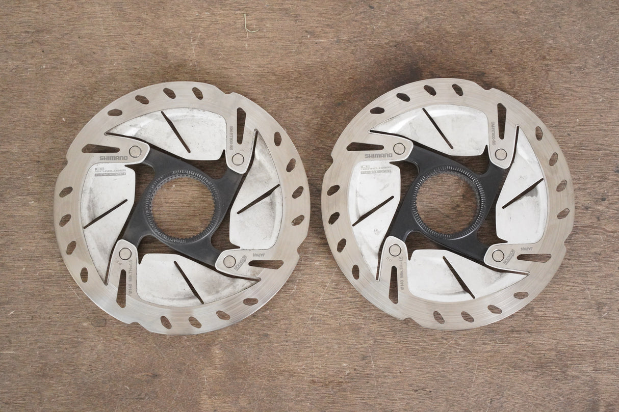 (2) 140mm Shimano Ultegra SM-RT800-SS Center Lock Disc Brake Rotors RT 800