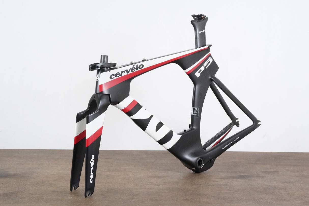 *Damaged* 51cm Cervelo P5 TT Triathlon Carbon Rim Brake Frameset