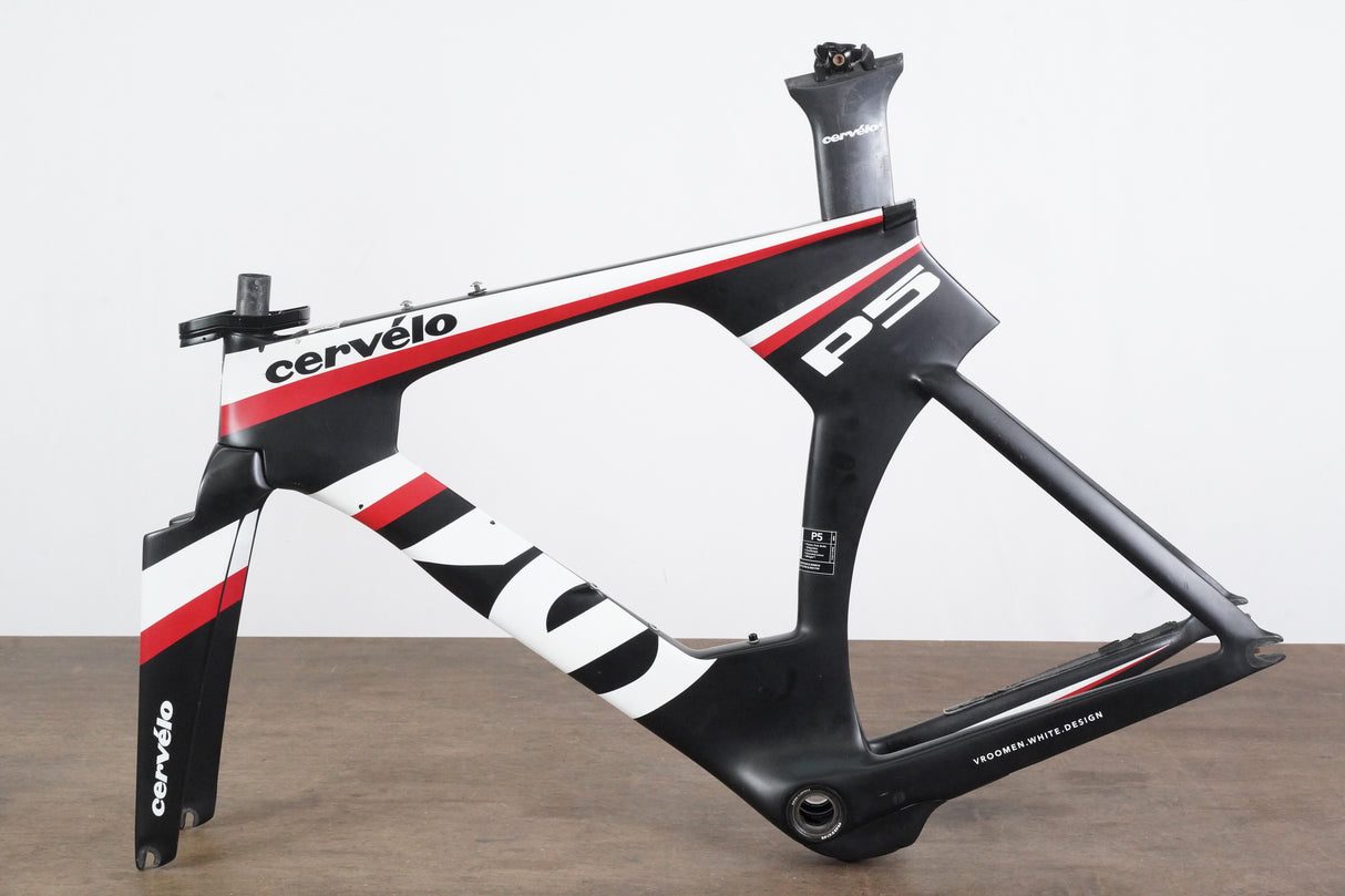 *Damaged* 51cm Cervelo P5 TT Triathlon Carbon Rim Brake Frameset