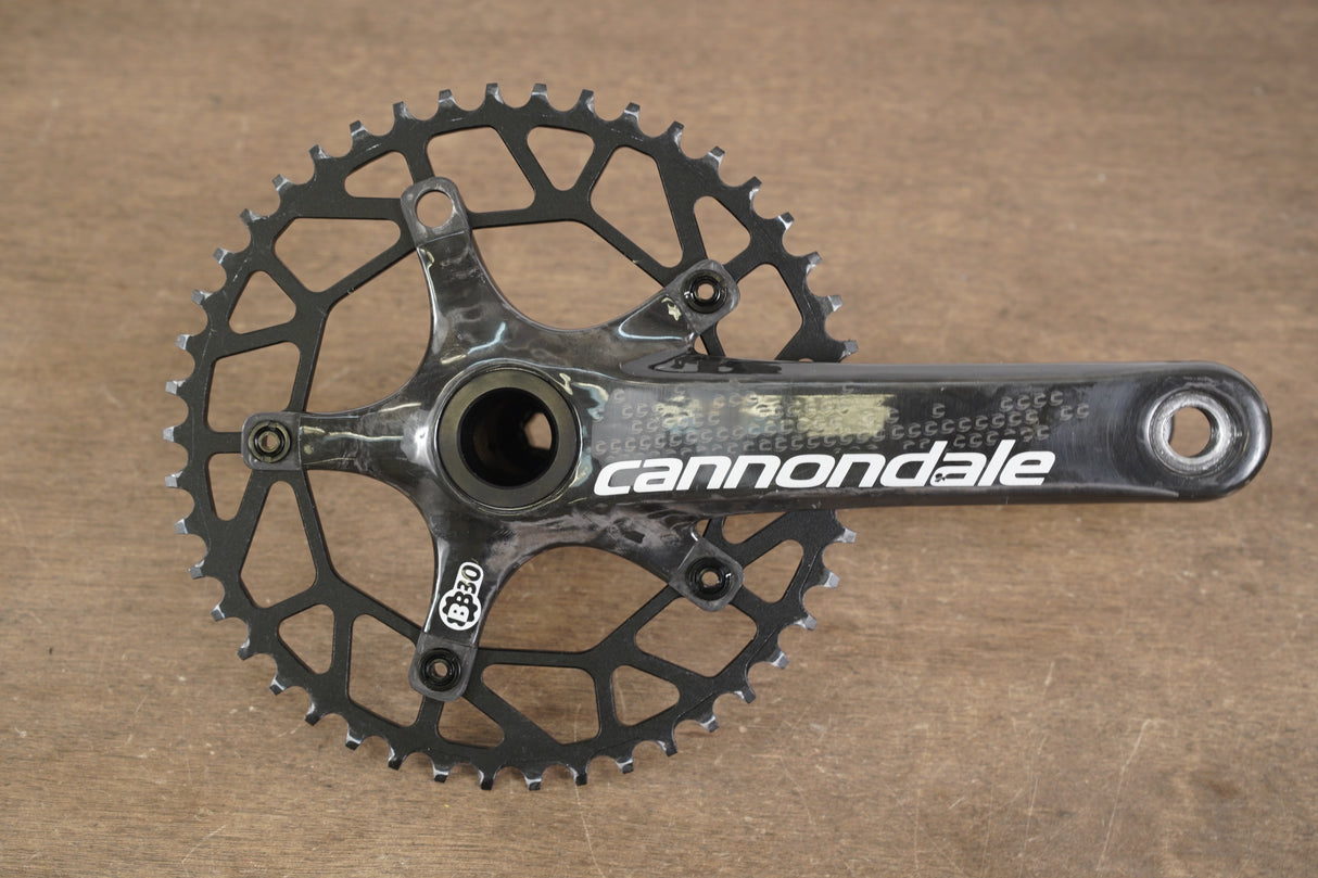 175mm 46T BB30 1X SRAM Red Carbon Road Crankset *Cannondale Decals*
