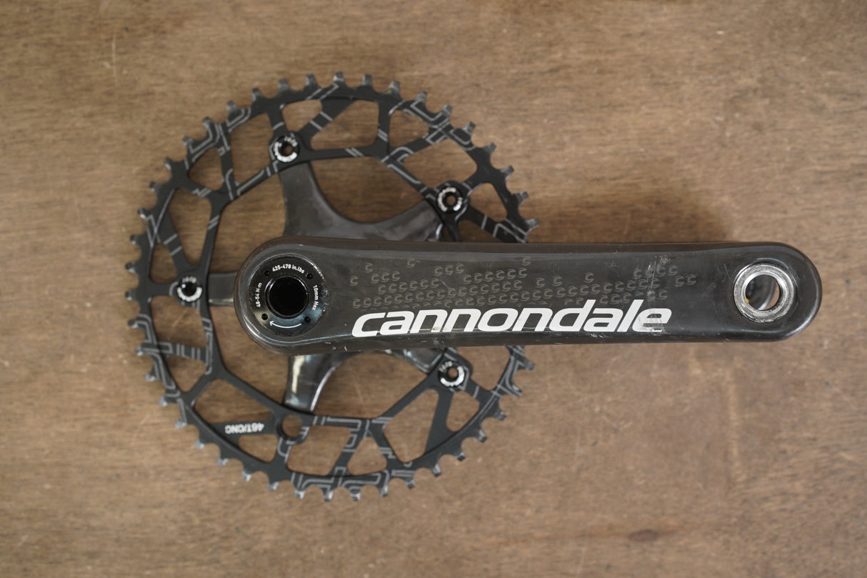 175mm 46T BB30 1X SRAM Red Carbon Road Crankset *Cannondale Decals*