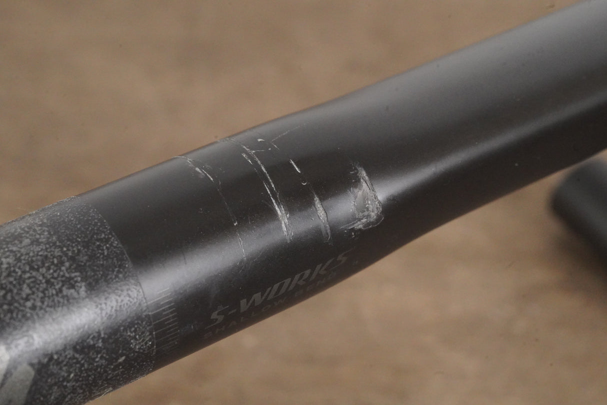 44cm Specialized S-WORKS Shallow Bend Carbon Compact Road Handlebar 31.8mm