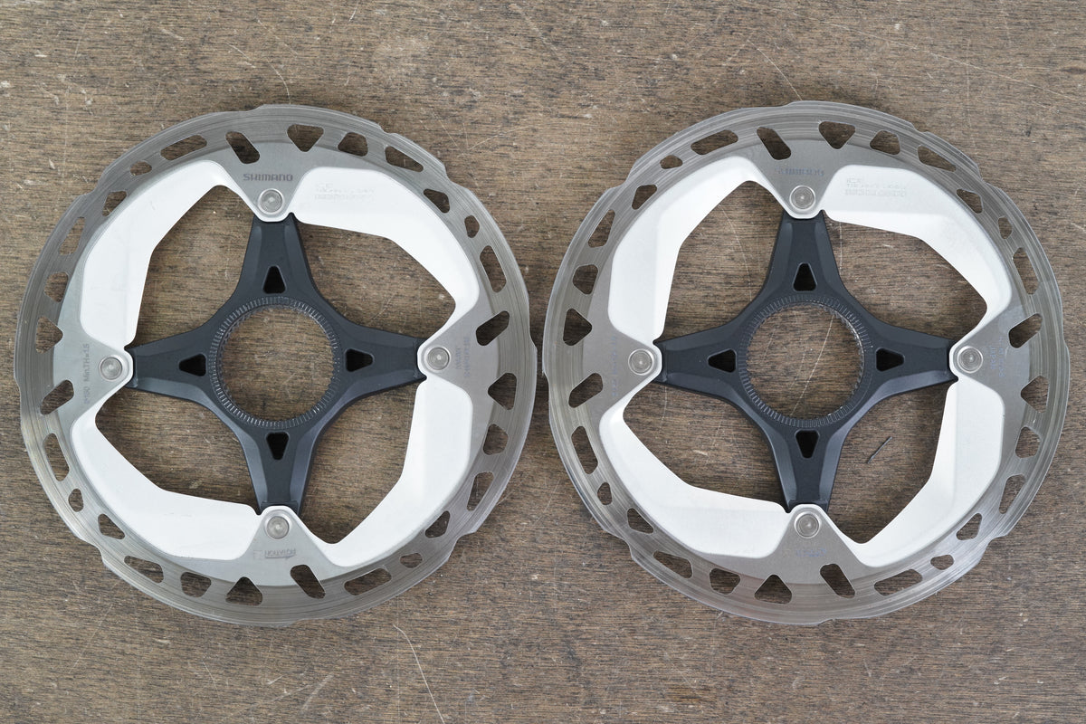(2) 160mm Shimano XT RT-MT800-S Center Lock Disc Brake Road CX MTB Rotors