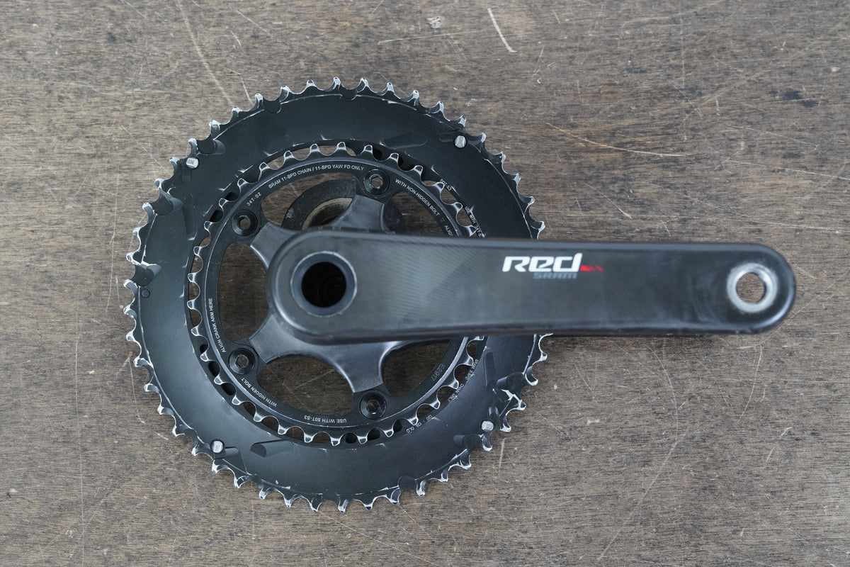 172.5mm 50/34T BB30 SRAM Red 22 Carbon Road Crankset 523g
