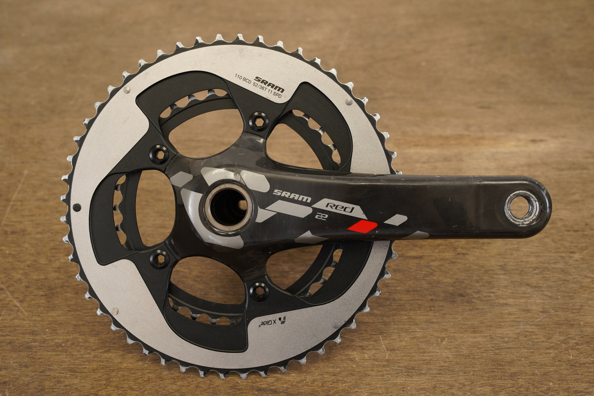 172.5mm 52/36T GXP SRAM Red 22 Carbon Road Crankset