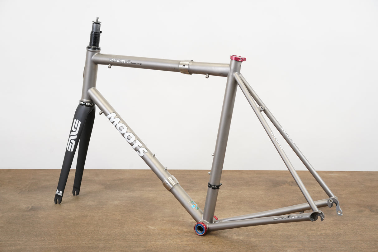 58cm Moots Vamoots CR S&S Coupler Titanium Rim Brake Road Frameset + Travel Case