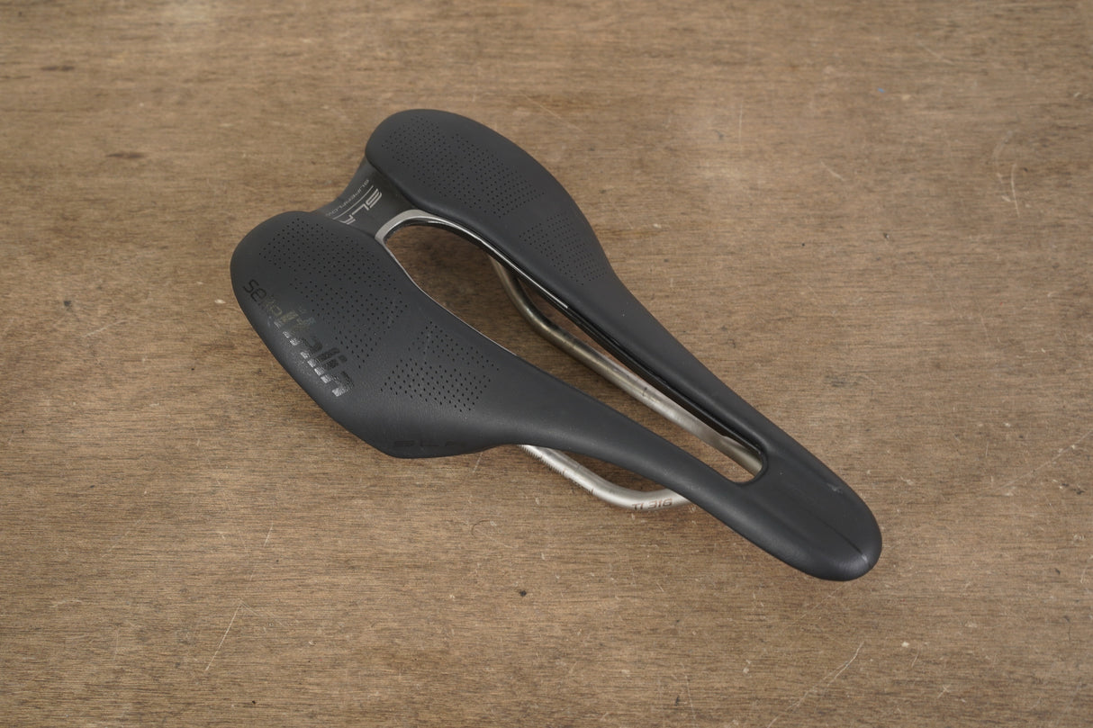 130mm Selle Italia SLR Superflow Titanium 316 Rail Road Saddle 166g