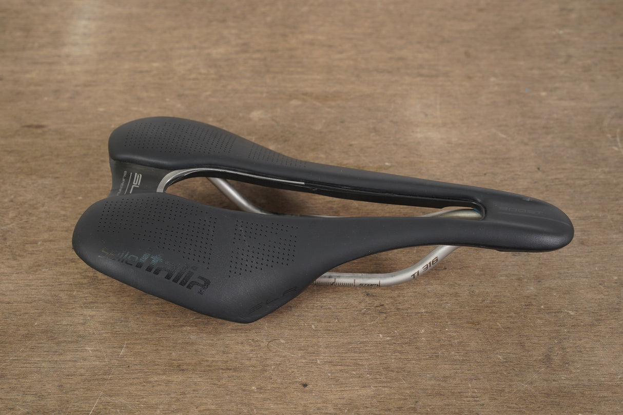 130mm Selle Italia SLR Superflow Titanium 316 Rail Road Saddle 166g