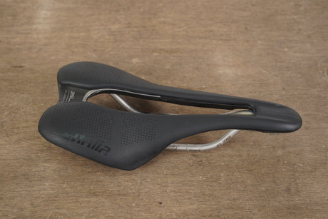 130mm Selle Italia SLR Superflow Titanium 316 Rail Road Saddle 166g