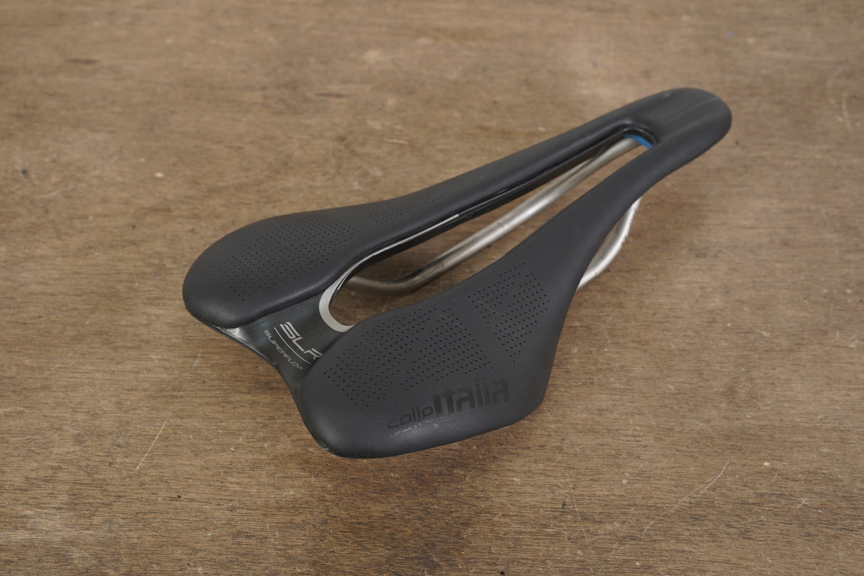 130mm Selle Italia SLR Superflow Titanium 316 Rail Road Saddle 166g