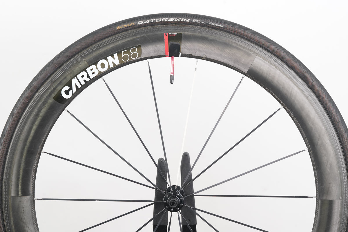 American Classic Series 3 58 Carbon Tubular Rim Brake Road Wheelset 10 Speed