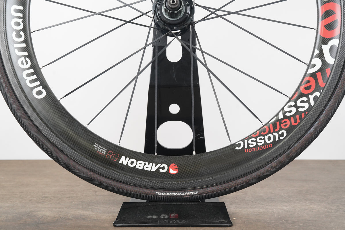 American Classic Series 3 58 Carbon Tubular Rim Brake Road Wheelset 10 Speed