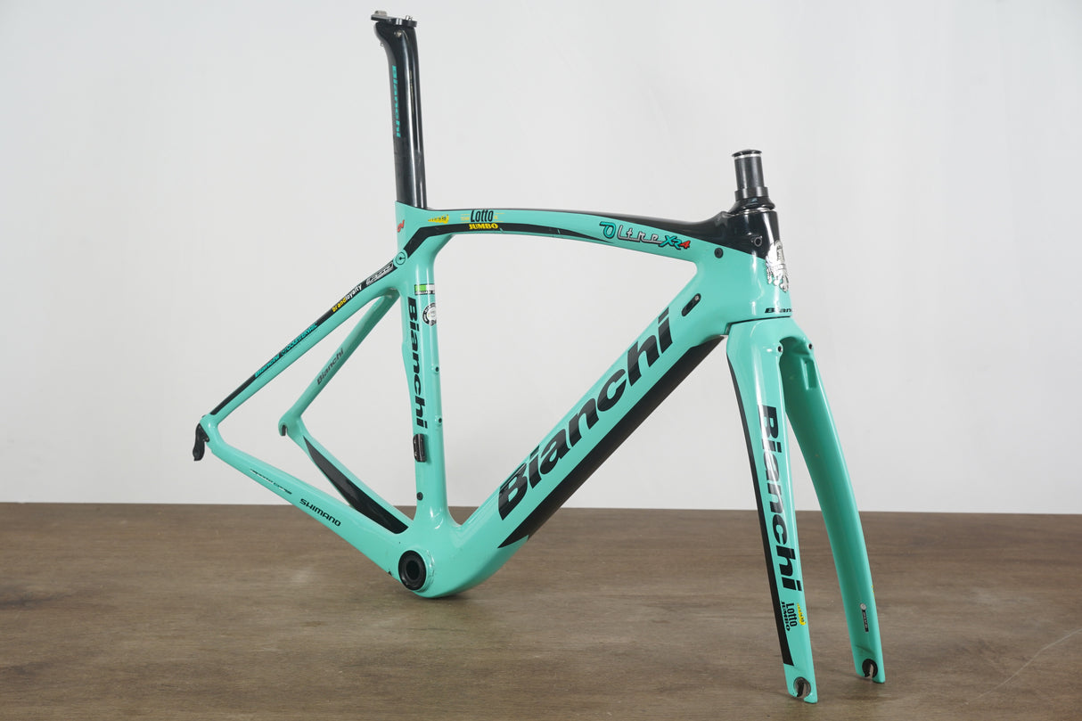 *Replica* 50cm Bianchi Oltre XR4 CV Carbon Aero Rim Brake Road Frameset