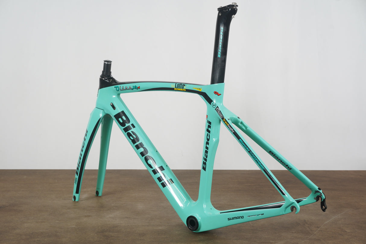 *Replica* 50cm Bianchi Oltre XR4 CV Carbon Aero Rim Brake Road Frameset