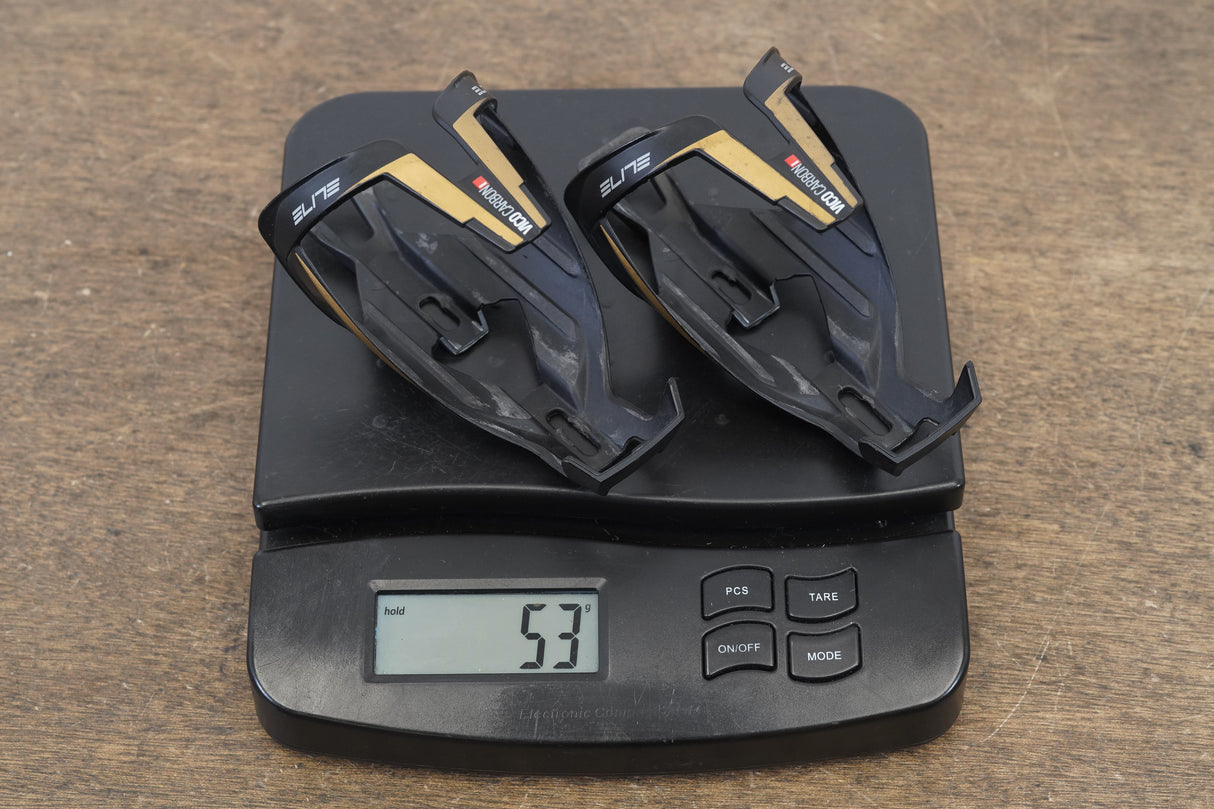(2) Elite Vico Carbon Water Bottle Cages 53g