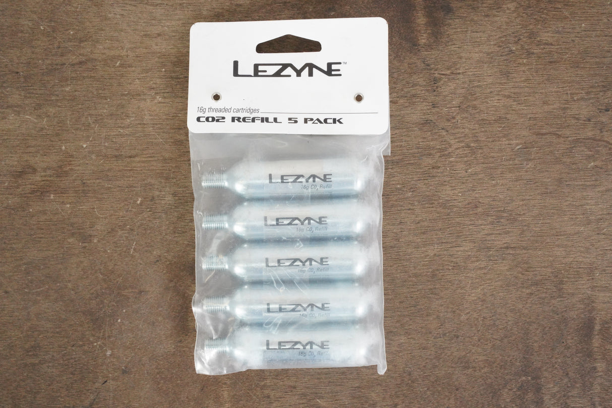 NEW Lezyn CO2 Refill 5 Pack 16g Threaded Cartridges
