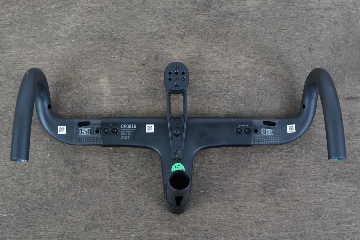39cm - 43cm 110mm Canyon CP0018 T-Bar + Drops Integrated Carbon Barstem
