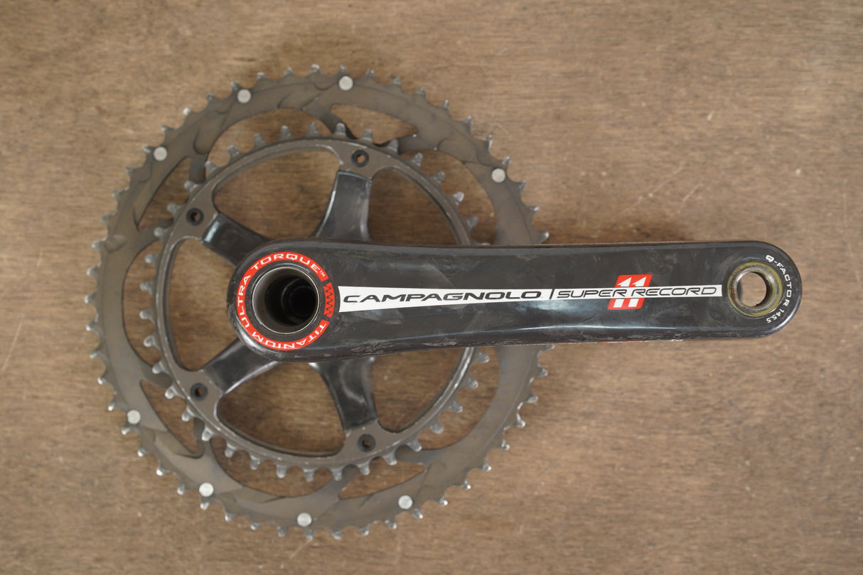 175mm 53/39T Campagnolo Super Record 11 Speed Carbon Titanium Crankset