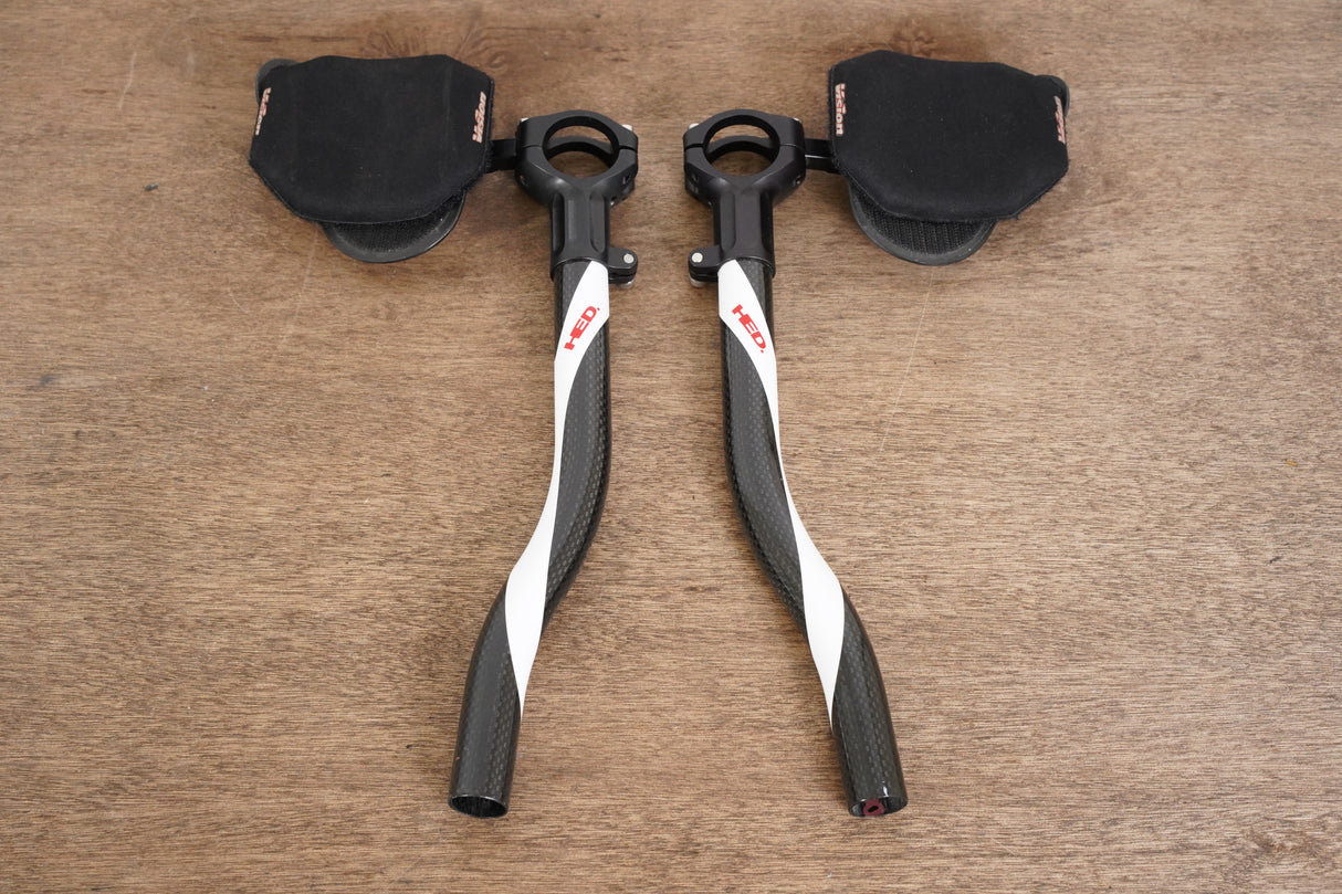 HED Carbon Extensions TT Triathlon Handlebar + Pads 31.6mm
