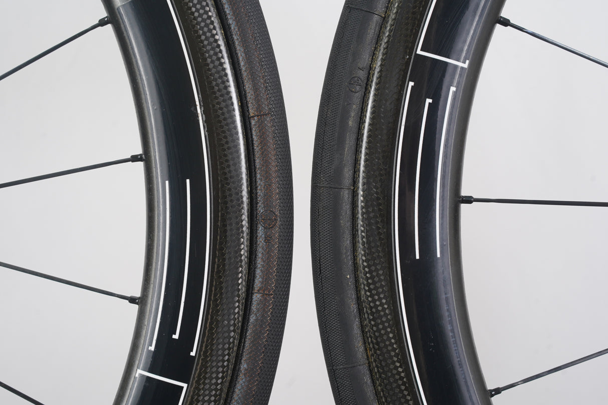 HED Jet 5 SCT CycleOps G3 Carbon Tubular Rim Brake Road Wheelset 11 Speed