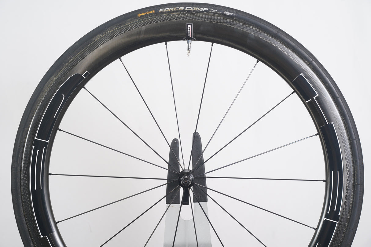 HED Jet 5 SCT CycleOps G3 Carbon Tubular Rim Brake Road Wheelset 11 Speed