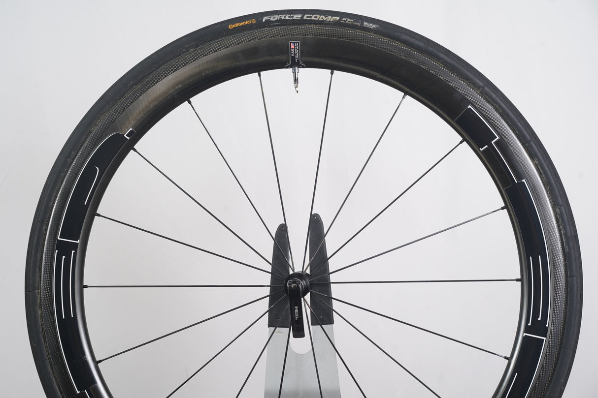 HED Jet 5 SCT CycleOps G3 Carbon Tubular Rim Brake Road Wheelset 11 Speed