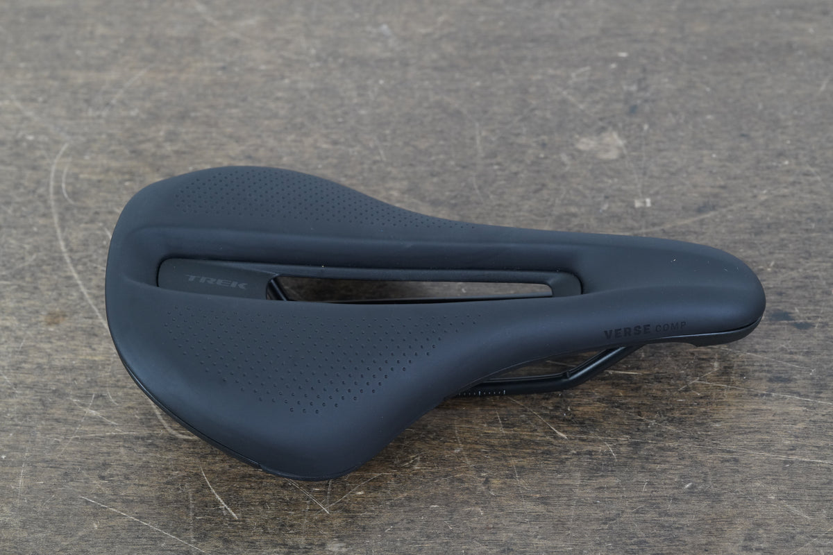 NEW TAKE-OFF 145mm Bontrager Verse Comp Short Chromoly Rail Road Saddle 301g