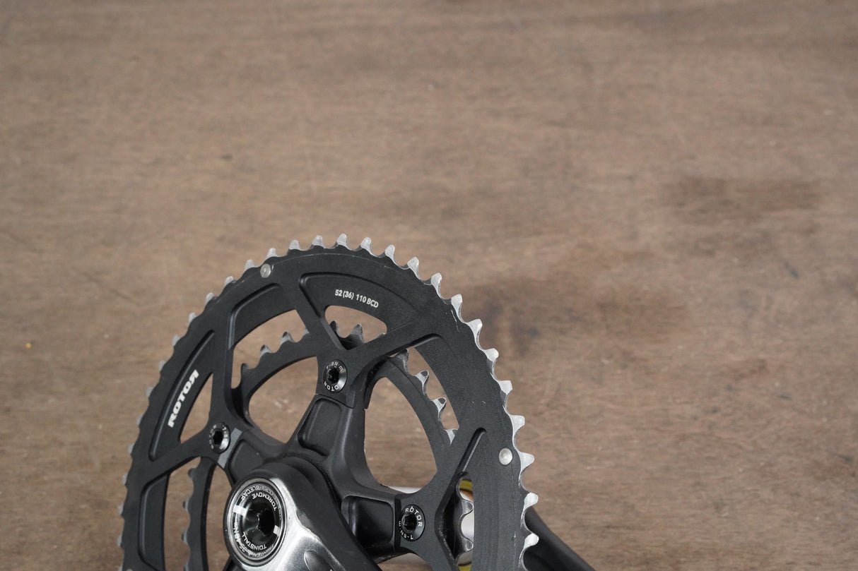 175mm 52/36T BB30 Rotor 3D NoQ Road Crankset