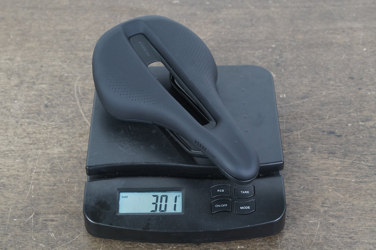NEW TAKE-OFF 145mm Bontrager Verse Comp Short Chromoly Rail Road Saddle 301g