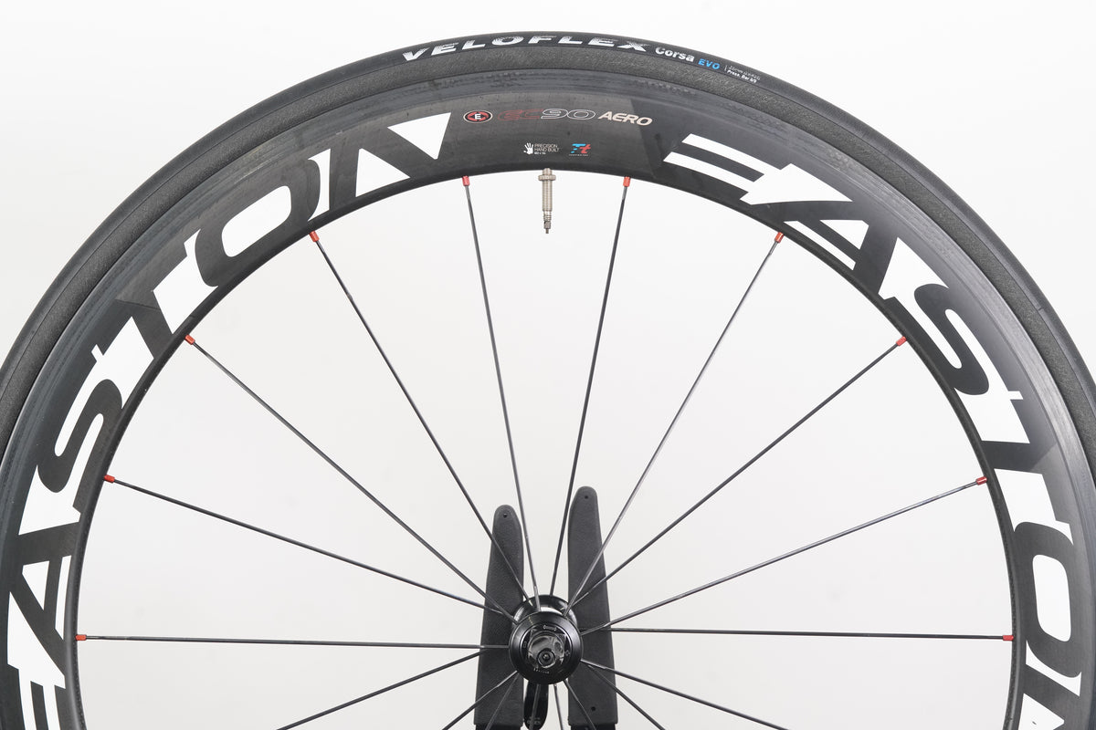 Easton EC90 Aero Carbon Clincher Rim Brake Wheelset Shimano/SRAM 10 Speed EC 90