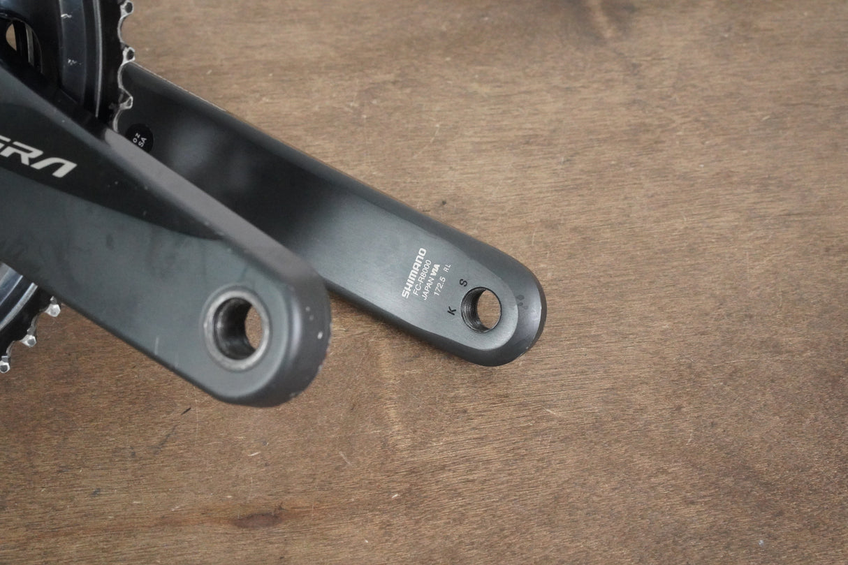 172.5mm 52/36T Shimano Ultegra FC-R8000 11 Speed Crankset 8000