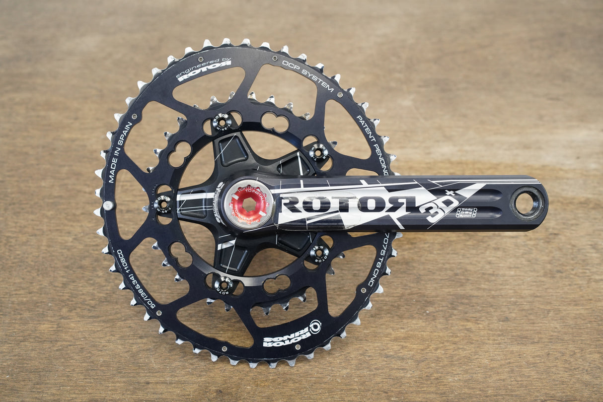 172.5mm 50/34T Rotor 3D+ QRings Road Crankset